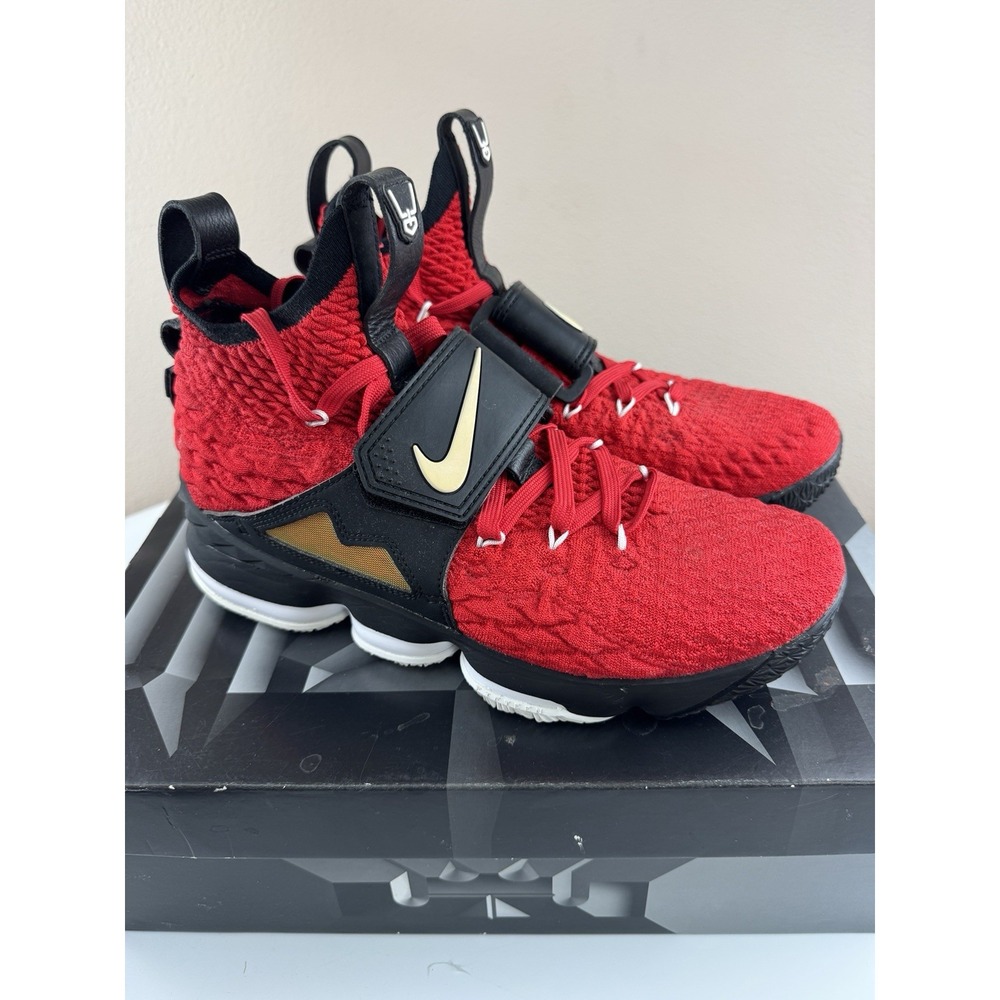 Nike Lebron XV 15 Prime Red Diamond Turf Shoes Sneakers 2018 Size 10